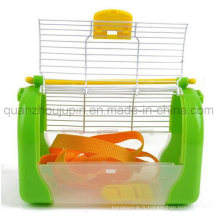 Cage de hamster de maison d&#39;animal familier de poignée en plastique faite sur commande de vente chaude